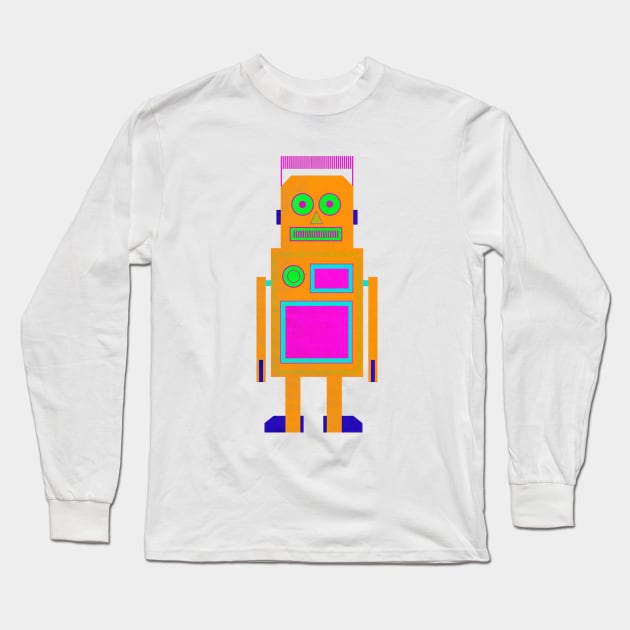 Robot Rock Long Sleeve T-Shirt by johnjohnjohnjohn